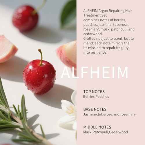 Alfheim Argan Hair Care Set | Argan Oil Shampoo, Conditioner, Hair Mask, Leave-In & Hair Oil | Frizz Control & Repair | Moisturizing & Strengthening | Sulfate-Free, Color-Safe | Holiday Gift for you