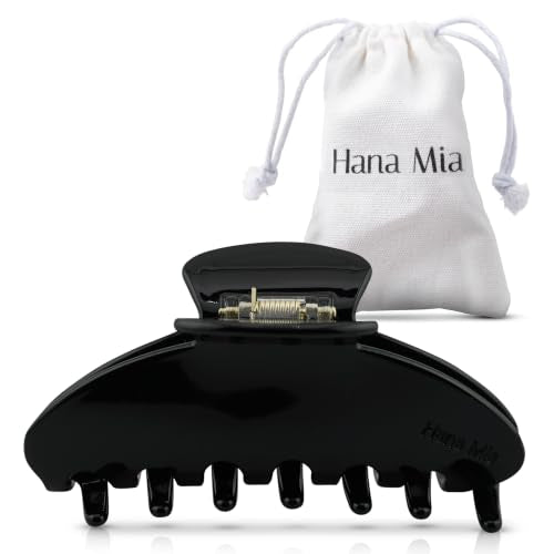 Luxury 4 Inch Black Claw Clip for Women - Secure Hold & Chic Style