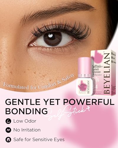 BEYELIAN Lash Cluster Glue - 3-4 Week Hold, Waterproof & Safe