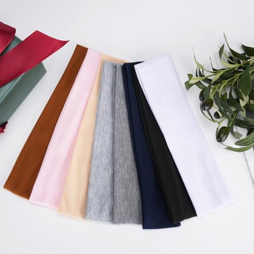 8-Pack Sweat-Wicking Headbands for Women, Non-Slip Workout