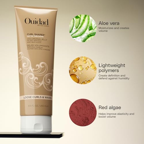 Ouidad Voluminous Curls 3-Piece Hair Styling Set: Foam, Jelly & Spray