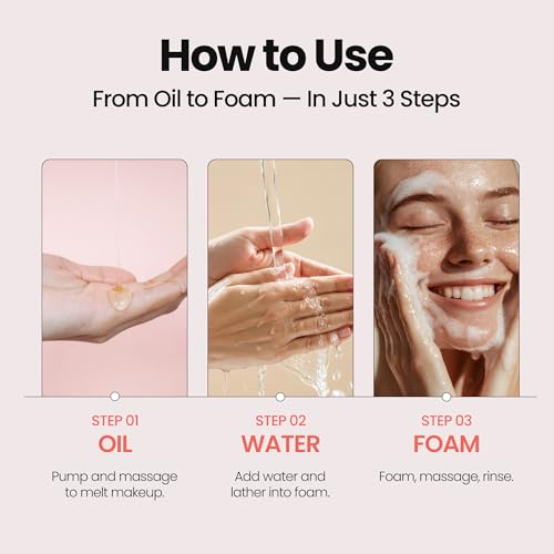 MAXCLINIC Rose Vitamin Oil-to-Foam Cleanser | Blackhead & Pore Care