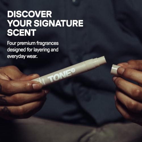 TONE 4-Piece Cologne Sample Pack – Travel Size, 0.3 fl oz