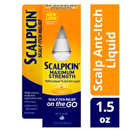 Scalpicin Max Strength Scalp Itch Treatment, 1.5 oz (4-Pack)
