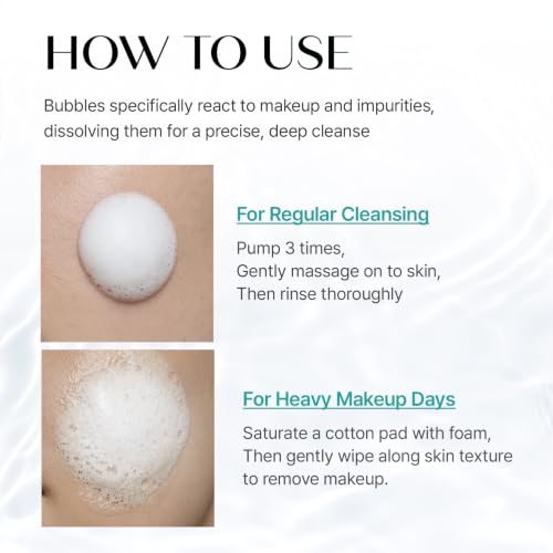 REJURAN Moisture Bubble Cleansing Water – pH-Balanced Foam Cleanser