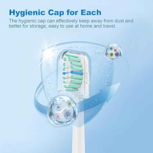 Replacement Toothbrush Heads Compatible with Philips Sonicare Electric Toothbrush,Replacement Brush Head for Replacement Heads C1 C2 G2 W 4100 HX6062/65 and More Philips Snap-on Handles