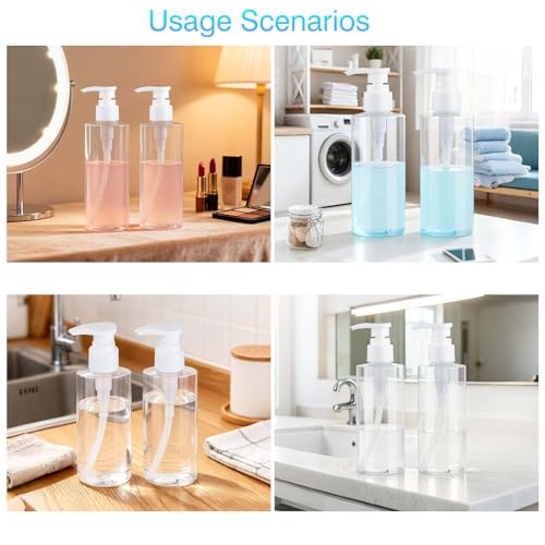 Refillable Pump Bottles 6.7oz 2-Pack | Leak-Proof Dispenser
