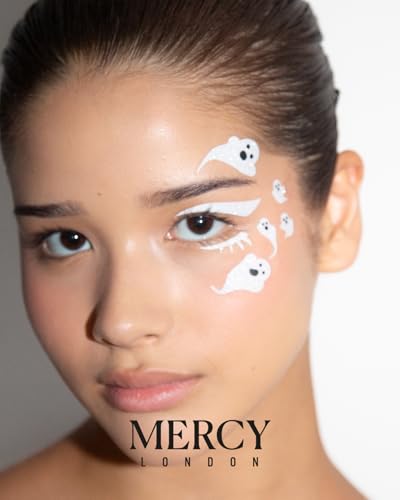 Ghost Face Stickers Halloween Gems - Mercy London