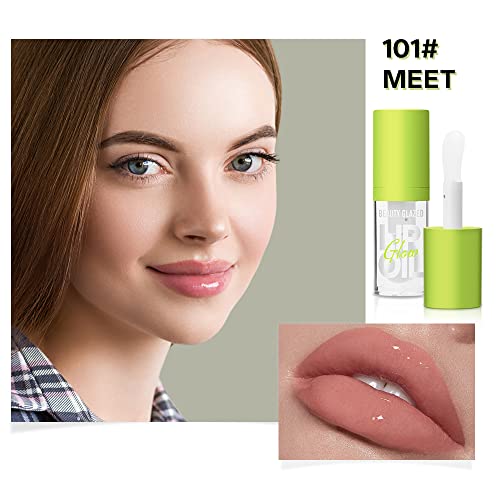 Beauty Glazed Big Brush Lip Oil - Non-Sticky Hydrating Gloss