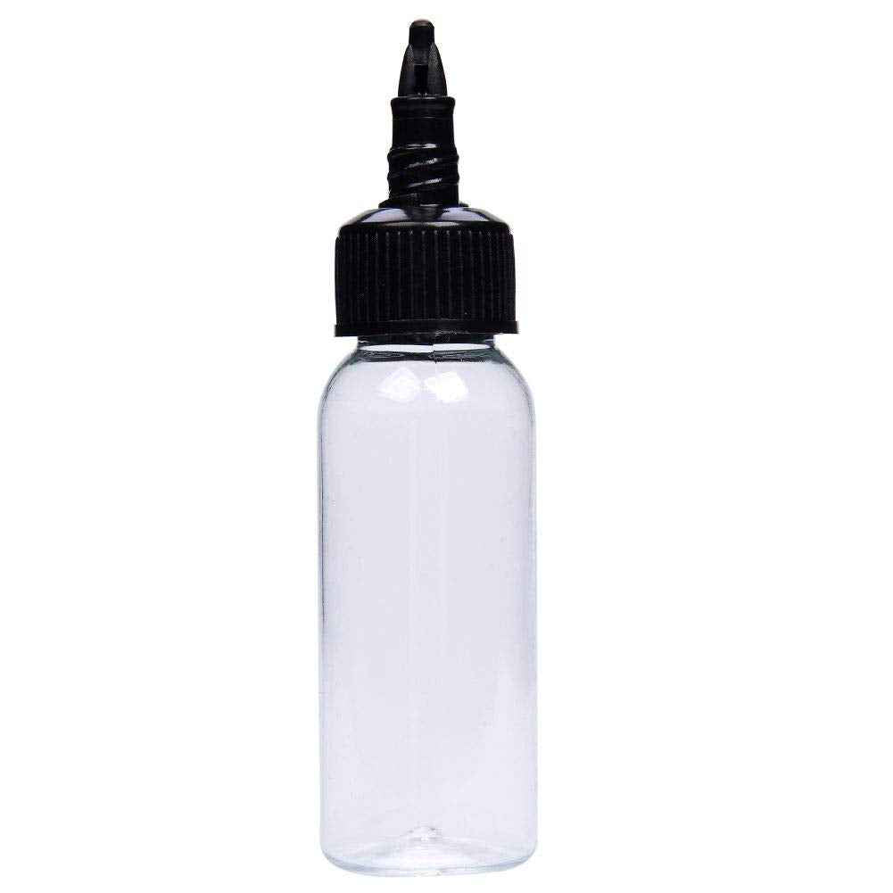 new star tattoo 30ml Empty Tattoo Ink Bottles, 30pcs 1oz Tattoo Twist Cap Plastic Clear Transparent Tattoo Pigment Container Bottle 1oz,30ml Tattoo Squeeze Bottles (30pcs)
