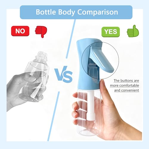 Continuous Ultra Fine Mist Spray Bottle for Hair & Plants - 200ml