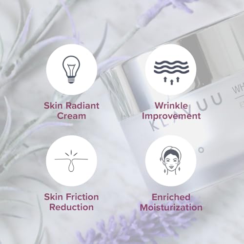 KLAVUU PEARLSATION Enriched Divine Pearl Cream (1.69oz/50ml) | Face Moisturizer, Niacinamide, Hydrating Anti-Aging Cream, Wrinkle Care, Whitening, Brightening, Radiant Glow, Korean Skin Care
