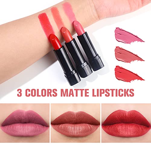 Professional 58-Color Makeup Kit with Mirror & Applicators