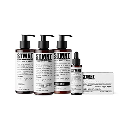 STMNT Grooming Goods Conditioner | Softens Hair | Restores Shine | Moisturizing Formula w/Activated Charcoal & Menthol | All Hair Types
