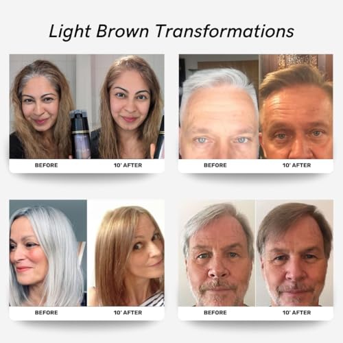 Polar Hair Dye Shampoo Light Brown - Gray Coverage