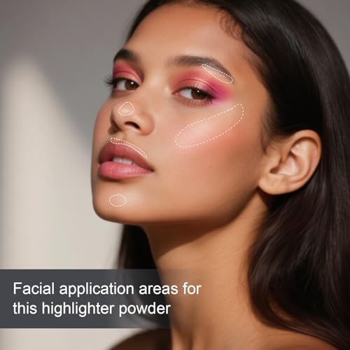 Baked Highlighter Powder Compact with Mirror - 0.25 oz