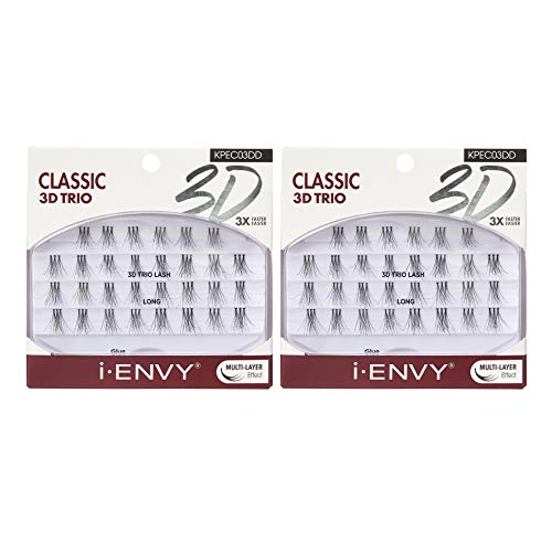 iENVY 3D Trio Lashes Classic Long - 2 Pack Fluffy