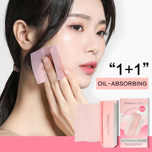 Oil Blotting Sheets for Face – Roll-On Design, 5M+5M Refill
