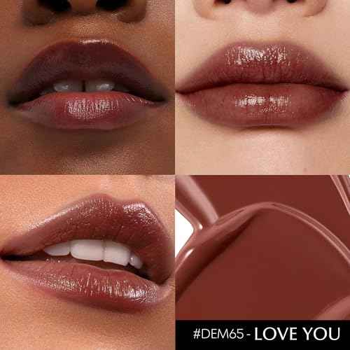Black Berry Lipstick for Women Hydrate Glossy Lipstick Moisture Lip Gloss Sheer-Medium Coverage Long Lasting Lipsticks for Dry Lips (DM65 Berry)