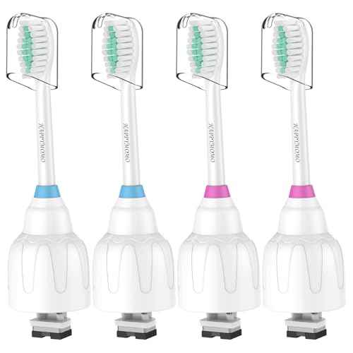 Replacement Toothbrush Heads for Philips Sonicare Replacement Brush Heads Medium Soft Dupont Bristles Electric Toothbrush Replacement Heads Fit E-Series Essence Xtreme Elite Advance, 4 Pack