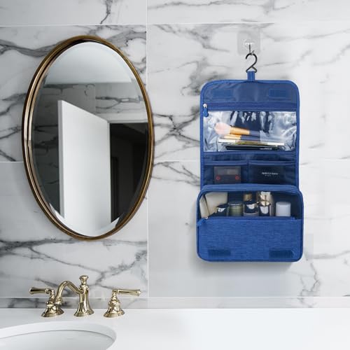 Lcsmaokin Large Capacity Waterproof Toiletry Bag with Hook
