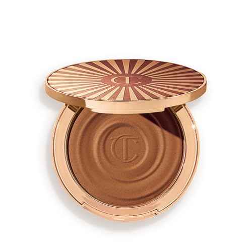 Charlotte Tilbury Beautiful Skin Face Makeup & Body Cream Bronzer - Hydrating Hyaluronic Acid & Pro Vitamin D3 to Blur for a Sun-Kissed Glow - Up to 16Hr Wear, Sweat & Humidity Proof