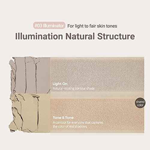 ETUDE Contour Powder - Re-illumination | Bronzer And Contour Palette To Effortlessly Define The Face Like A Selfie | Smooth, Velety Texture | Natural Look, brown, Korean Makeup, Perfect for Gift