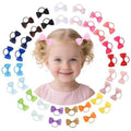 40 Pcs Baby Hair Ties with Bows - Soft Elastic Ponytail Holders