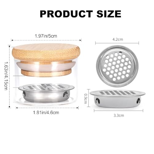 BRAVIKERLY Nail Art Cleaning Cup with Stainless Steel Filter