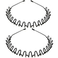 WantGor Metal Headbands 2 Pack Unisex Black Hairbands Hair Hoop - Variation of THIS Listing