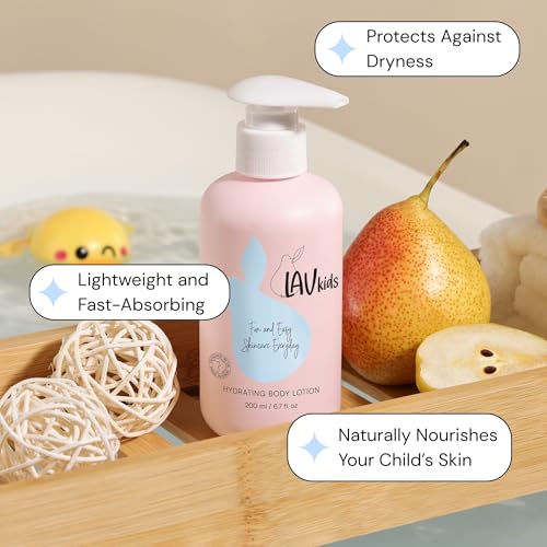 Delicate Body Lotion with Camomile, Sweet Almond and Shea Butter, 200ml Naturally Gentle Kids and Baby Moisturiser Cream, Dermatologically Tested for All Skin Care Types