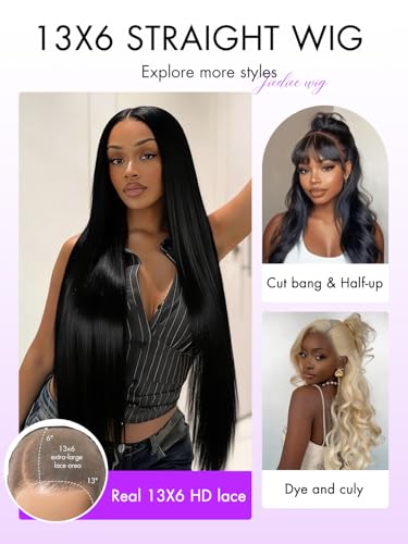 24 Inch Straight Lace Front Wig - 200% Density Human Hair