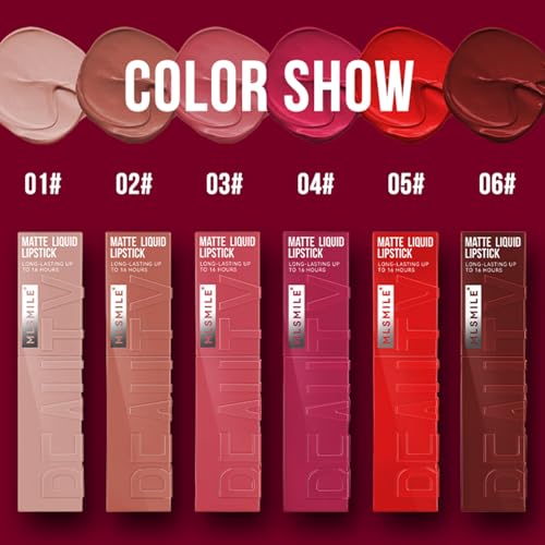 3-Color Matte Liquid Lipstick Set - Waterproof Long-Lasting Nude