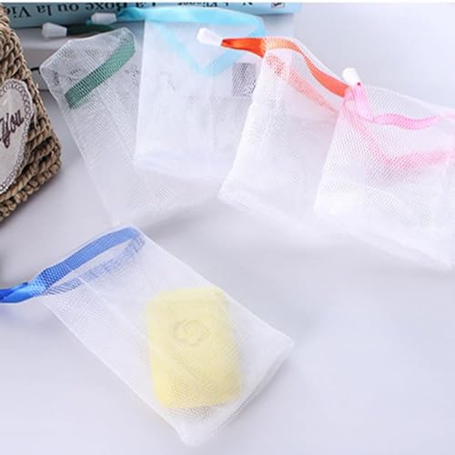 10 Pack Mesh Soap Saver Bags - Travel-Friendly Shower Loofah Organizers