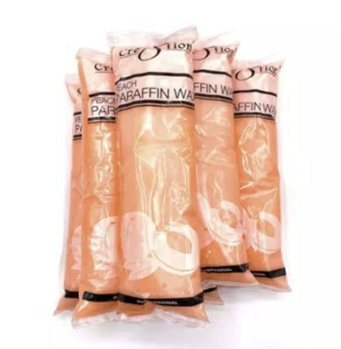 Cre8tion Peach Scented Paraffin Wax Refills for Hands & Feet, 6 lbs