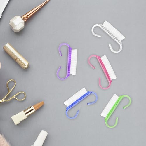 25 Pcs Nail Cleaning Brushes for Hands and Feet – Multicolor
