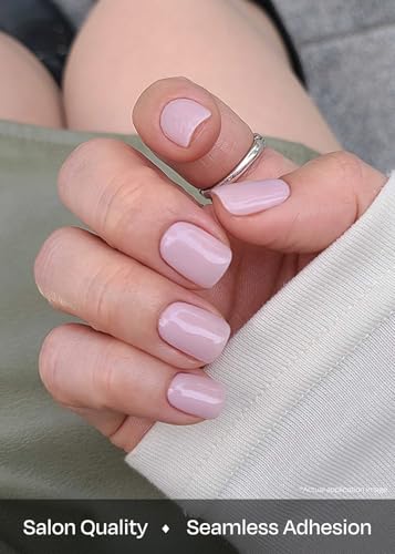 ohora Semi Cured Gel Nail Strips, N Bare Pink - Long Lasting 30 Wraps Kit