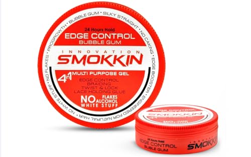 INNOVATION SMOKKIN Strong Hold Hair Gel, Edge Control, Braiding Gel, Locking & Twist Styling Wax, Versatile Styling Locking Gel Applicable To Diverse Hair Types. Delicious Fragrance.