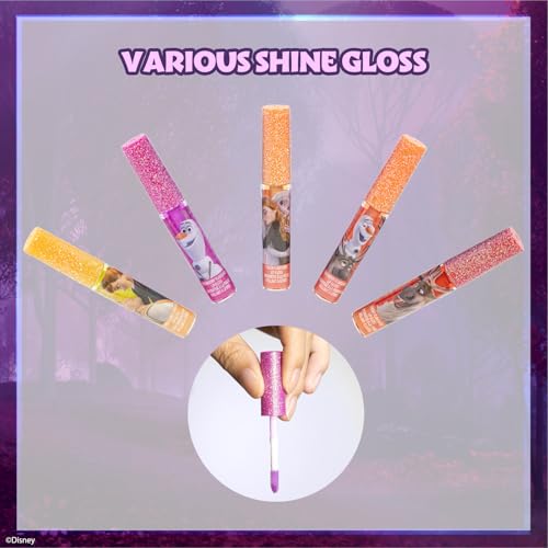 Townley Girl Frozen 12-Piece Plant-Based Lip Gloss Set