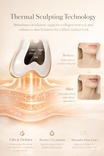 Electric Gua Sha Microcurrent Face Massager with Vibration