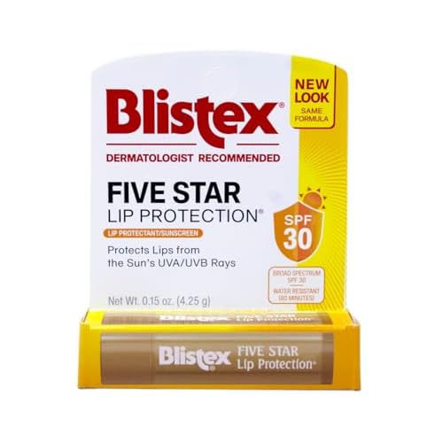 Blistex SPF 30 Five Star Lip Protection 0.15oz per Tube (10 Pack)
