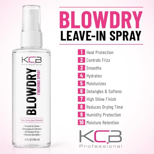 KCB Professional Blowdry Leave-in Conditioner Spray, 4 Fl Oz