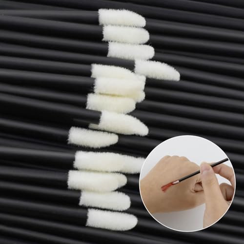 Disposable Lip Brush Set 100 Pcs Cosmetic Applicators for Lipstick & Lip Gloss