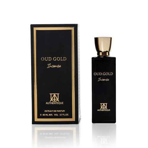 Oud Gold Incense - Arabian Perfume for Women and Men, Unisex Perfume 2.7oz (80ml) - Inspired by L.V O.mbr? N.omade,Strong & Seductive - Oud, Rose, Saffron, Amberwood & Raspberry