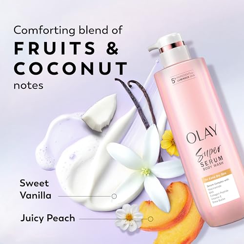 Olay Super Serum Body Wash for Dry Skin, 20 fl oz