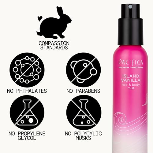 Pacifica Island Vanilla Body Mist - Alcohol-Free Perfume, 5 oz