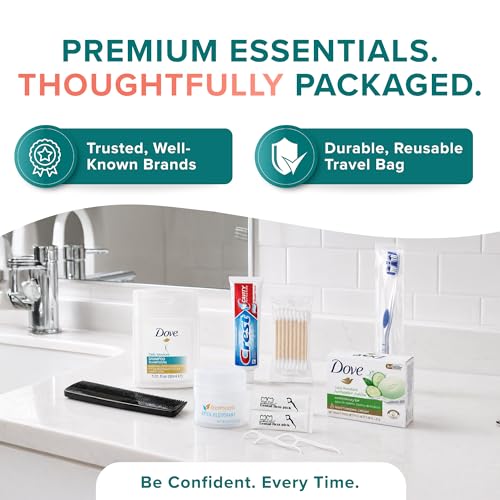 Bulk Hygiene Kit 10-Piece Travel Size Toiletries