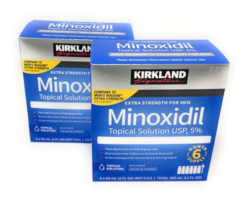 Kirkland Minoxidil 5% Hair Regrowth for Men, 12-Month Supply
