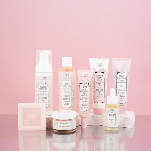 Panier des Sens ? Extra-Gentle Face Soap Bar Peony Radiance ? 98% Natural Ingredients ? Made in France with Shea Butter & French Peony Extract ? Vegan Face Cleanser ? 3.5 oz