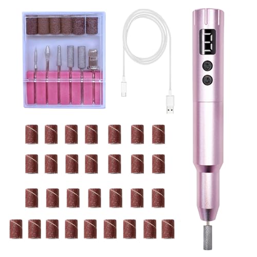 Rechargeable Nail Drill Kit - Cordless Electric Nail File Set